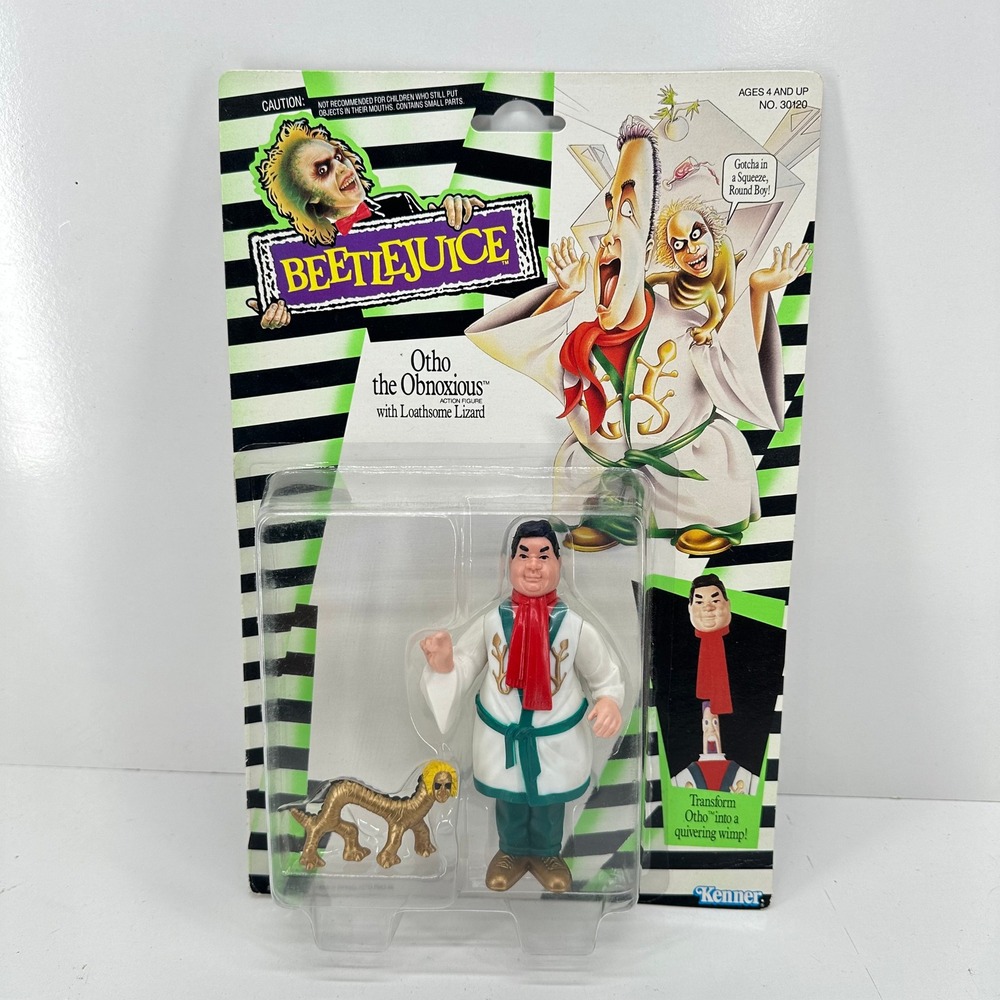 Otho the Obnoxious Beetlejuice Action Figure Toy 1989 Kenner Vintage New MOC NOS